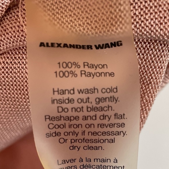 T BY ALEXANDER WANG ROSE GOLD KNIT SWEATER - Picture 5 of 8